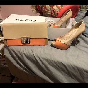 Matching heels and purse set